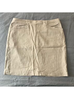 ELLEN Tracy size 10 Khaki skirt